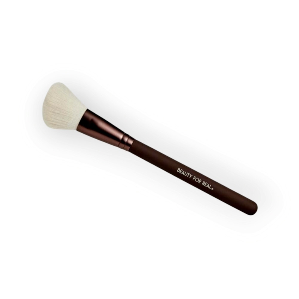 Beauty For Real Pro Blush Contour Brush Vegan Synthetic Makeup Tool NWT Soft